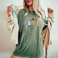 Nurse Halloween Costume Nursing Costume Scrub Top Women's Oversized Comfort T-Shirt Moss