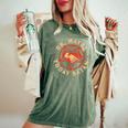 Ok Maybe Today Satan Retro Vintage Halloween Vintage Halloween Women's Oversized Comfort T-Shirt Moss