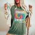 Paraprofessional Straight Outta Energy Teacher End Of Year Women's Oversized Comfort T-shirt Moss