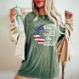 Patriotic Veterans Day Being A Veterans Wife Is An Honor Women's Oversized Comfort T-Shirt Moss