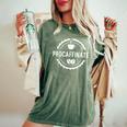 Procaffinate Coffee Lover Women's Oversized Comfort T-Shirt Moss