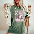 Queens Are Born On August 15Th Virgo Leo Birthday Women's Oversized Comfort T-Shirt Moss