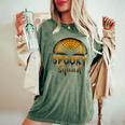 Retro Halloween Costume Scary Spooky Horror Spooky Squad Halloween Costume Women's Oversized Comfort T-Shirt Moss