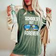 Schools Out Forever Senior 2021 Last Day Of School Women's Oversized Comfort T-shirt Moss