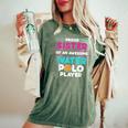 Sister Of Awesome Water Polo Player Sports Coach Graphic Women's Oversized Comfort T-Shirt Moss