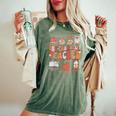 Teacher Thanksgiving One Thankful Teacher Fall Women's Oversized Comfort T-Shirt Moss