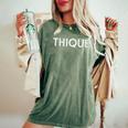 Thique Healthy Body Proud Thick Woman Women's Oversized Comfort T-Shirt Moss