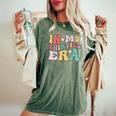 In My Thirties Era Groovy Women's Oversized Comfort T-Shirt Moss