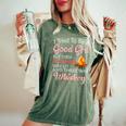 I Tried To Be A Good Girl But Campfire And Whiskey Camping Women's Oversized Comfort T-shirt Moss