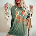 Vintage Groovy Karma Is The Guy On The Chief Women's Oversized Comfort T-Shirt Moss