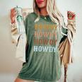 Vintage Howdy Rodeo Western Cowboy Country Cowgirl Women's Oversized Comfort T-shirt Moss