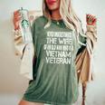 Vintage Vietnam Veteran Wife Spouse Of Vietnam Vet Women's Oversized Comfort T-Shirt Moss