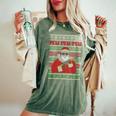 All I Want Is Guns Ugly Christmas Sweater Hunting Military Women's Oversized Comfort T-Shirt Moss