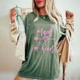Wedding Bachelorette Party For Maid Of Honor From Bride Women's Oversized Comfort T-shirt Moss
