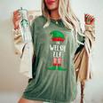 Welsh Elf Christmas Party Matching Family Group Pajama Women's Oversized Comfort T-Shirt Moss