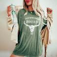 Western Country This Girl Likes Rodeo Howdy Vintage Cowgirl Women's Oversized Comfort T-shirt Moss