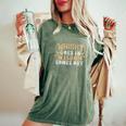 Whiskey Goes In Wisdom Comes Out Whiskey Bourbon Women's Oversized Comfort T-Shirt Moss