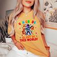 4Th Grade Is Out Of This World Space Rocket Fourth Grade Women's Oversized Comfort T-Shirt Mustard