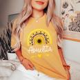 Abuelita Sunflower Spanish Latina Grandma Cute Women's Oversized Comfort T-shirt Mustard