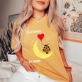 Always Be Kind Owl Heart Moon Women's Oversized Comfort T-shirt Mustard