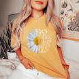 Bday Mom Wife Born In April 1957 65 Years Of Being Sunshine Women's Oversized Comfort T-shirt Mustard