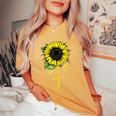 Best Wife Ever Sunflower Women's Oversized Comfort T-shirt Mustard