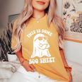 This Is Some Boo Sheet Halloween Ghost Women's Oversized Comfort T-Shirt Mustard