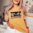 The Boys Of Fall Vintage Scary Horror Movie Halloween Women's Oversized Comfort T-Shirt Mustard