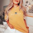 Cool Siberian Husky Heartbeat Dog Lover Boys & Girls Women's Oversized Comfort T-Shirt Mustard