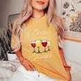 Doctor Recommends Glasses Of Wine Napa Valley Women's Oversized Comfort T-Shirt Mustard