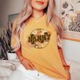 Dope Nanny Girls & Cute Daycare Provider Queen Groovy Women's Oversized Comfort T-Shirt Mustard