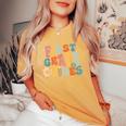 First Grade Vibes 1St Grade Team Retro 1St Day Of School Women's Oversized Comfort T-Shirt Mustard