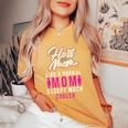 Foreign Host Family Mom Cool Exchange Student Women's Oversized Comfort T-Shirt Mustard