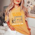 Science Physicist Chemist Teacher Vintage Women's Oversized Comfort T-Shirt Mustard