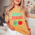 Future Teacher Education Student Women's Oversized Comfort T-Shirt Mustard