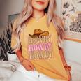 Howdy Cowgirl Western Country Rodeo Southern For Women Girls Women's Oversized Comfort T-shirt Mustard