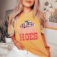 Howdy Hoes Pink Rodeo Western Country Southern Cute Cowgirl Women's Oversized Comfort T-shirt Mustard