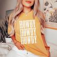 Howdy Rodeo Western Country Southern Cowgirl Cowboy Vintage Women's Oversized Comfort T-shirt Mustard