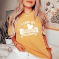 Huntaway Dog Huntaway Women's Oversized Comfort T-Shirt Mustard