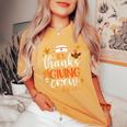 Icu Thanksgiving Nurse Crew Intensive Care Unit Thanksgiving Women's Oversized Comfort T-Shirt Mustard