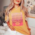 It's Not Cheating If My Husband Watches Sarcasm Humor Wife Women's Oversized Comfort T-Shirt Mustard