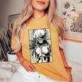 Japanese Anime Girl Waifu Japan Kawaii Otaku Women's Oversized Comfort T-Shirt Mustard