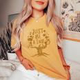 Just Be Kind Tree Antibullying Kindness Bully Women's Oversized Comfort T-shirt Mustard