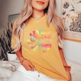 Do More Of What Makes You Happy Positive Quotes Flower Women's Oversized Comfort T-Shirt Mustard