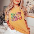 Manana Sera Bonita Tomorrow Will Be Beautiful Motivation Women's Oversized Comfort T-Shirt Mustard