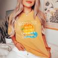 Math Teacher On Vacation Novelty Women's Oversized Comfort T-shirt Mustard
