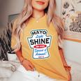 Mayo Light Shine Christian Women's Oversized Comfort T-Shirt Mustard