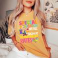 Paraeducator Paraprofessional Sped Teacher Special Education Women's Oversized Comfort T-Shirt Mustard