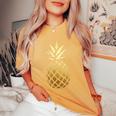 Pineapple Gold Cute Beach T For Kid Vacation Women's Oversized Comfort T-Shirt Mustard