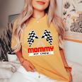 Pit Mom Crew Mommy Racing Race Car Costume Women Women's Oversized Comfort T-Shirt Mustard